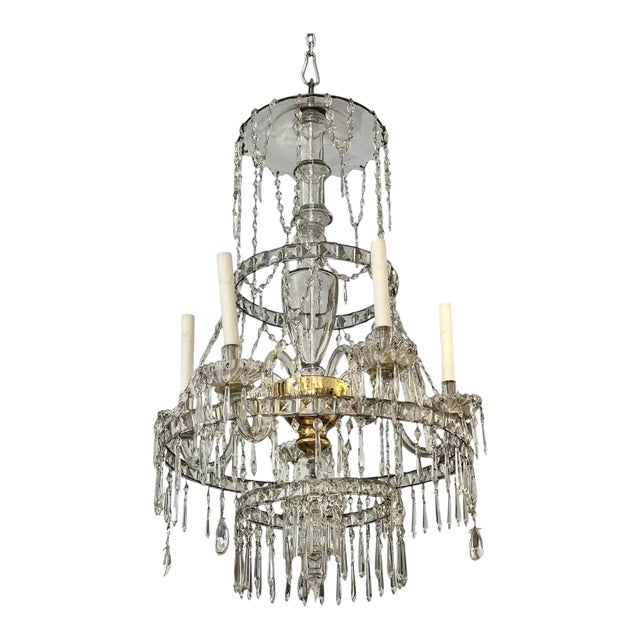 19th Century Swedish Neoclassical Chandelier For Sale