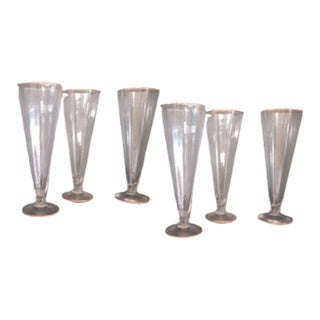 1981 Hand Blown Murano Fluts by Carlo Moretti - Set of 6 For Sale