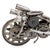 Metal New Handcrafted Recycled Metal Motorbike Sculpture | 37" X 23" | One of a Kind For Sale - Image 7 of 10