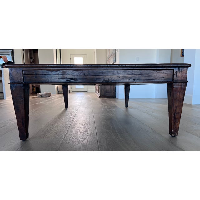 Theodore Alexander Castle Bromwich Reclaimed Wood Coffee Table For Sale - Image 10 of 16