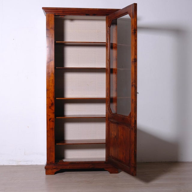 Antique Wooden Display Cabinet Bookcase, Italy, Late 18th Century For Sale - Image 3 of 18