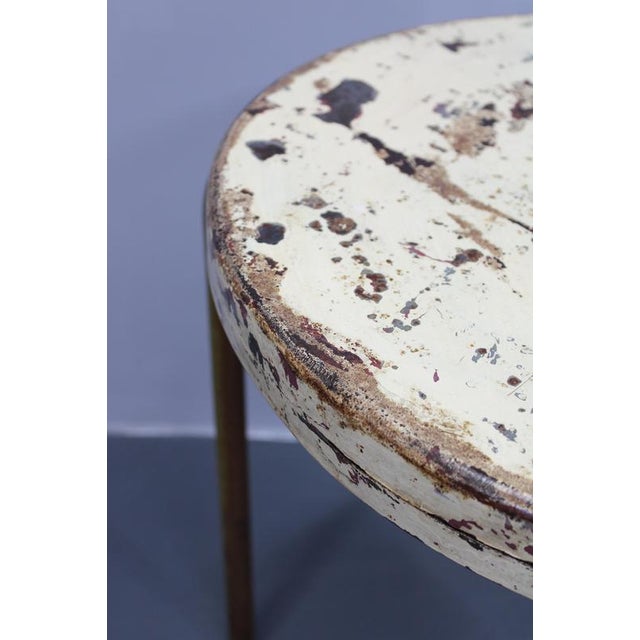 1950s Industrial Round Table, Italy, 1950s For Sale - Image 5 of 11