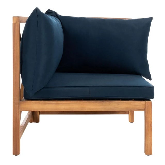 Brown Ronson 5 Piece Sectional Set - Natural/Navy For Sale - Image 8 of 12