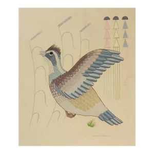 Mid 20th Century Gerald Nailor Quail Serigraph