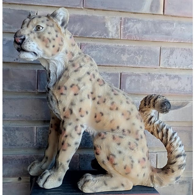 Resin Sculpture of a Panther, 2000s For Sale - Image 10 of 16