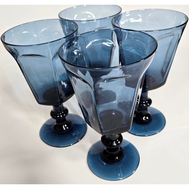These deep, deep blue goblets are larger than life- and we're not just talking about size! It's a touch too pure for navy-...