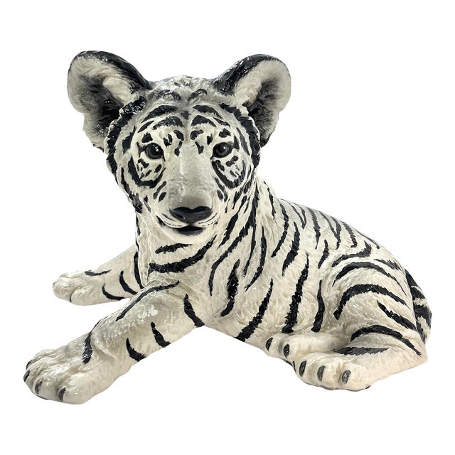 Ceramic Tiger Cub by the Townsends. Signed For Sale