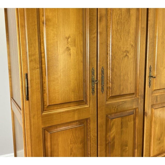 Vintage French Style Wardrobe in Wood For Sale - Image 5 of 13