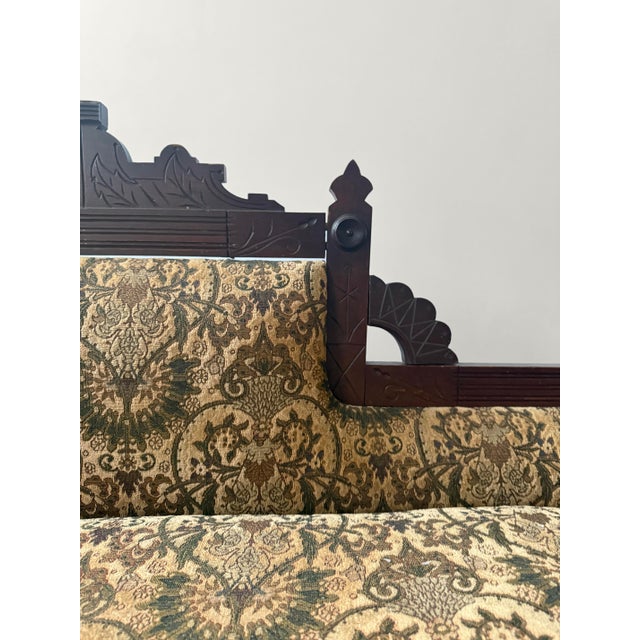 Victorian Early 20th Century Victorian Pull Out Sleeper Fainting Chaise For Sale - Image 3 of 7