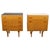 Mid-Century Maple Nightstands with Black and White Tops by František Mezulaník, 1960s, Set of 2 For Sale - Image 18 of 18