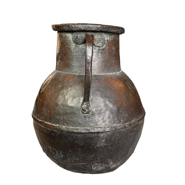 Monumental 19th-Century French Copper Utility Vessel For Sale - Image 4 of 13