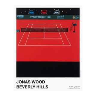 Jonas Wood Porsche Tennis Grand Prix Poster For Sale