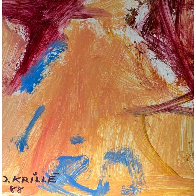 Jean Krille, Landscape 127, Oil on Canvas, 1988 For Sale - Image 7 of 11