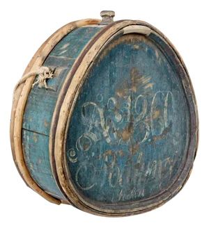 Mid-19th Century Painted Water Carrier