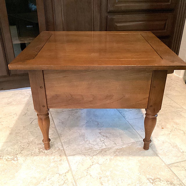 Mid-Century 1960s Traditional Maple End Tables - A Pair For Sale - Image 11 of 11