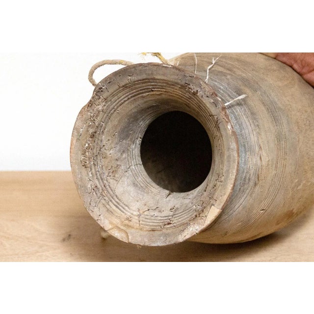 19th Century Indian Antique Bleached Pot-Karoh For Sale - Image 5 of 8