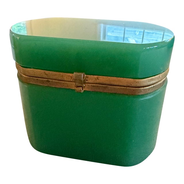 Antique Opaline Perfume Casket For Sale