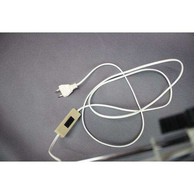 Vintage White Clip-on Adjustable Lamp attributed to Hurka for Napako, Czechoslovakia, 1970s For Sale - Image 9 of 14