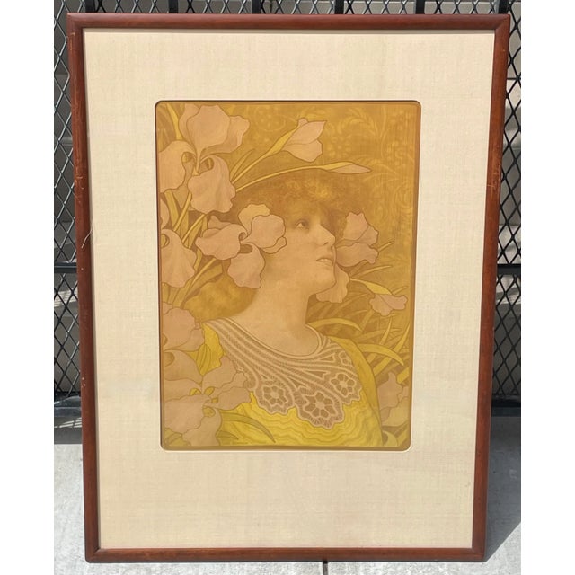 Printmaking Materials Sarah Bernhardt as "La Princesse Lointaine" by Paul Berthon For Sale - Image 7 of 7