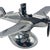 Silver 1940s Art Deco Chrome Propeller P-51a Mustang Airplane Table Lighter by Hamilton For Sale - Image 8 of 10