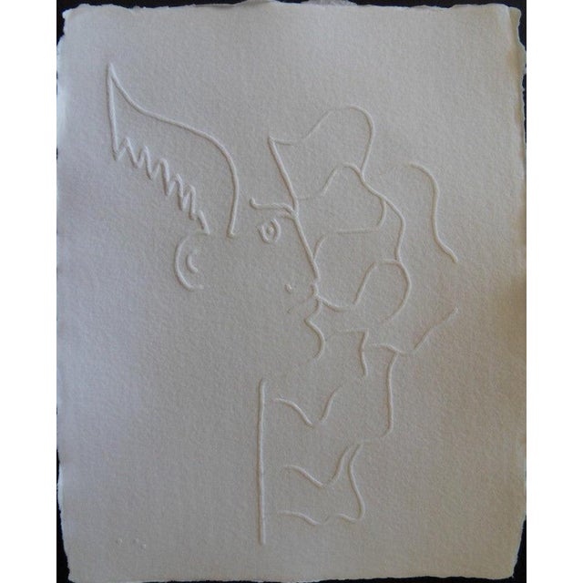 Jean Cocteau, Faune de profil, Etching For Sale