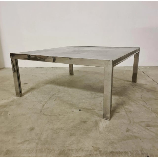 Luar model coffee table by ross littell for icf de padova. refined square coffee table with a minimalist style. made of...