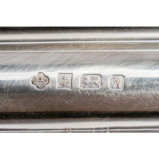 English Rare Asprey Luxury Vintage English Sterling Silver Cigar Case Holder Tobacciana For Sale - Image 3 of 12