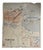 Vintage School Map, Tunisia / Algeria, 1950s For Sale
