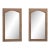 19th Century French Pair of Oak Wall Mirrors, Tall Format For Sale