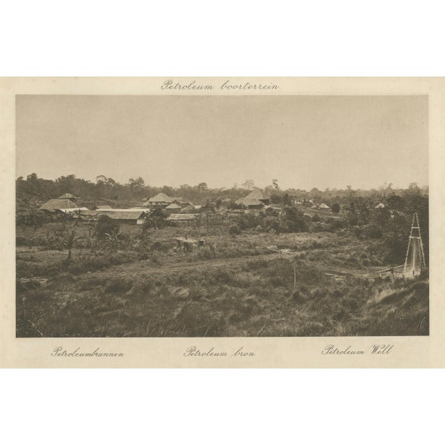 C.J. Kleingrothe, Petroleum Fields with Gas Flares, Aceh, Photograph, 1910 For Sale - Image 4 of 11