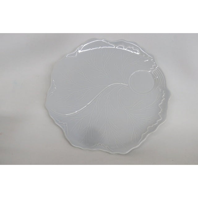 Mid 20th Century Taylor Smith Taylor Leaf Fantasy Ceramic Tea Cups and Plates - Set of 15 For Sale - Image 15 of 16