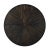 A round top is veneered with rich eucalyptus veneer in a radiant pattern above six gracefully tapering saber legs that are...