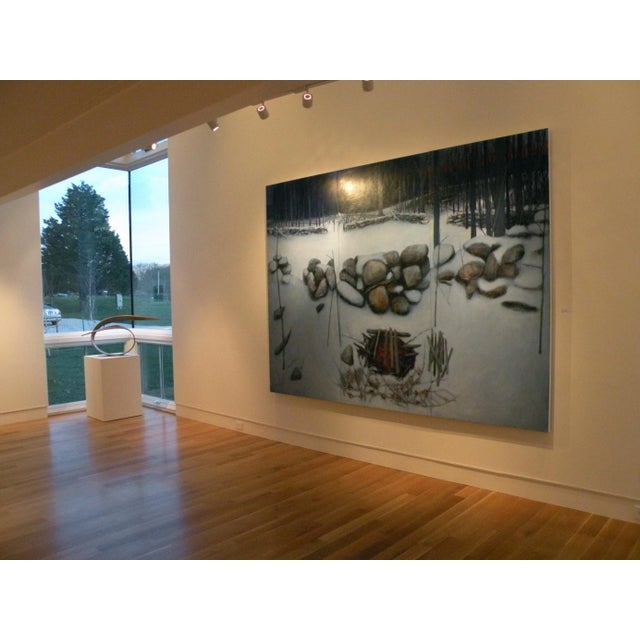 "Miles From Nowhere",Very Large Contemporary Acrylic Triptych Painting", by Stephen Remick For Sale - Image 12 of 12