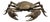 Vintage Krab Model in Solid Brass, 1960s For Sale