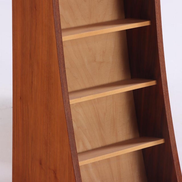 A Pair of Bench Made Sculptural Walnut Bookcases. Contemporary. For Sale In Philadelphia - Image 6 of 7