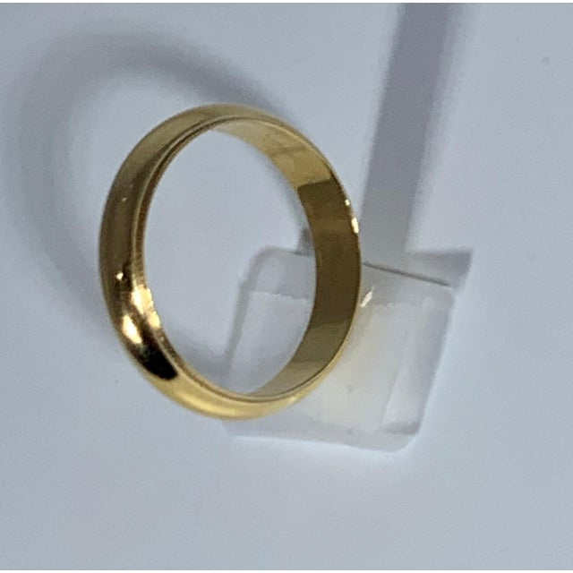 14 Karat Gold Wedding Band, Domed with Step-Down Edge 6 Grams For Sale - Image 13 of 18