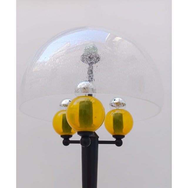 1970s Vintage Space Age Murano Glass 3-Light Floor Lamp, 1970s For Sale - Image 5 of 13