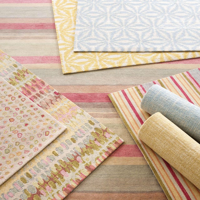 2020s Dash & Albert by Annie Selke Cat's Paw Pastel Micro Hooked Wool Rug, 7' 6" x 9' 6" For Sale - Image 5 of 6