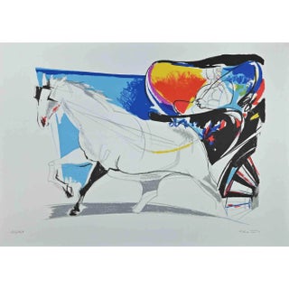 Sandro Trotti, Ricecò, Original Lithograph, 1970s For Sale