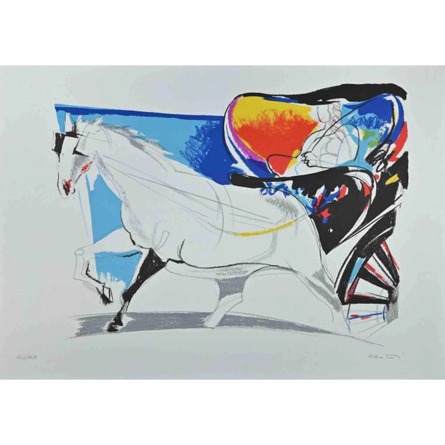 Sandro Trotti, Ricecò, Original Lithograph, 1970s For Sale