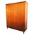 Beautiful vintage mid-century Danish design three-door teak wardrobe from the 1960s. This wardrobe has a beautiful teak...
