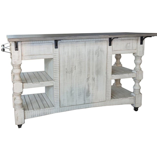 Stonegate Collection: Two-toned hand distressed white with warm stone stained tops. Maximize your kitchen storage and...