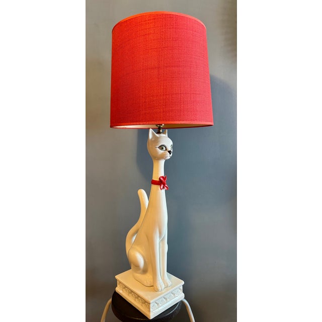 Ceramic The Seductive Kitten Lamp - Casa Bondia, Spain, 1960s For Sale - Image 7 of 12