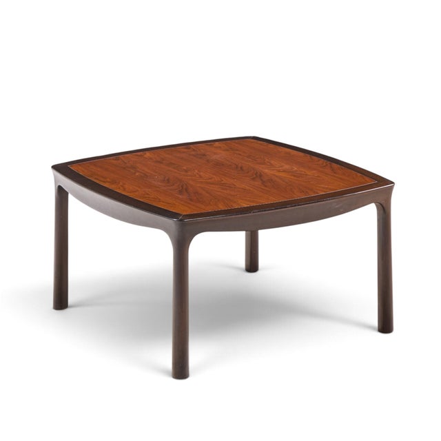 Edward Wormley for Dunbar Mid Century Rosewood Coffee Table For Sale In Chicago - Image 6 of 10