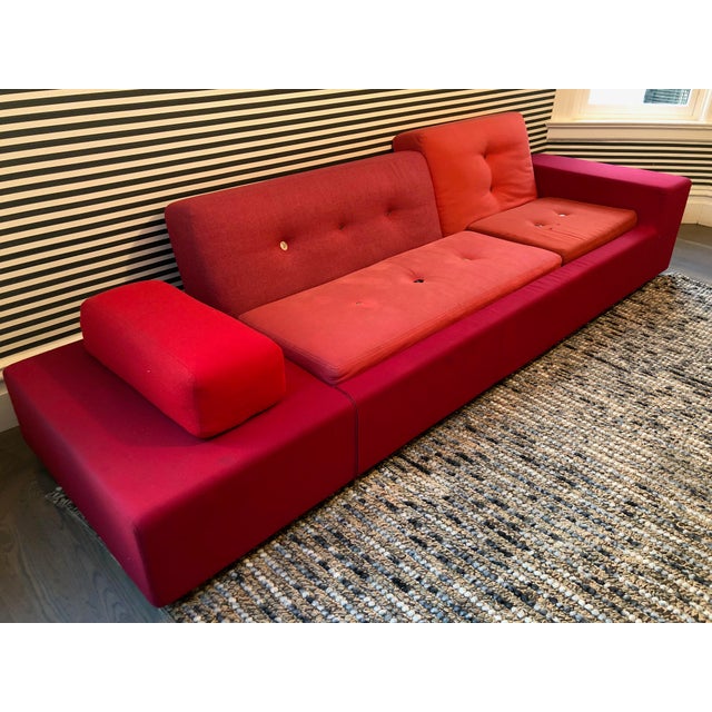 Vitra Polder Red Sofa | Chairish