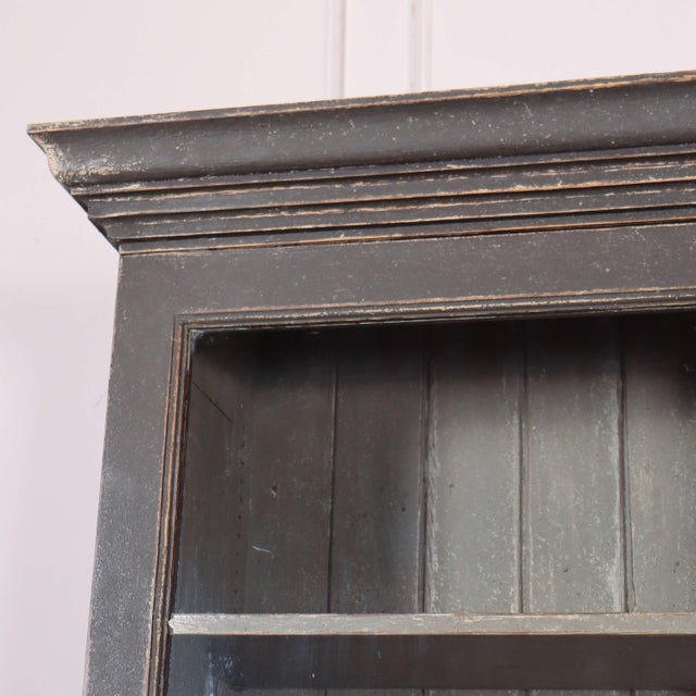 19th C English glazed painted bookcase with adjustable shelving. 1840 Upper shelf depth 32cm Dimensions:W: 152cm (59.8")H:...