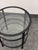 Rustic Tanner Round Glass End Table For Sale - Image 3 of 12