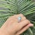 Victorian Inspired Certified 1.14 Ct Pear Cut Emerald & Diamond Crown Cocktail Ring Size 8 For Sale - Image 6 of 14