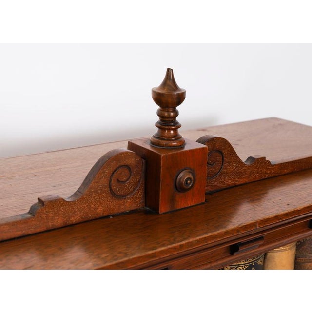 Antique Victorian Walnut Table Top Collectors Cabinet, 1840s For Sale - Image 4 of 18