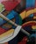Mid-Century Modern Style Cubist Violinist Painting Signed G. Kendall For Sale - Image 4 of 10
